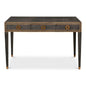Gabriella Shagreen Desk Table Antique Grey-Home Office Desks-Sarreid-LOOMLAN