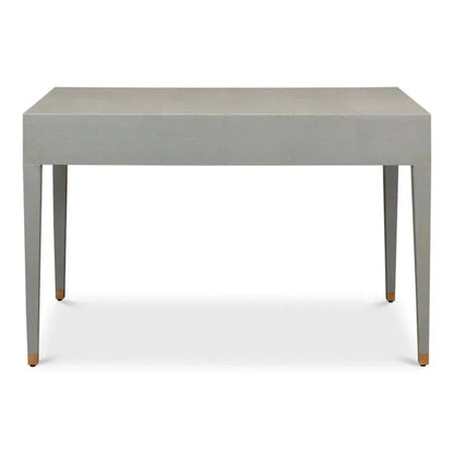 Gabriella Shagreen Desk Table Storm Grey-Home Office Desks-Sarreid-LOOMLAN
