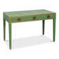 Gabriella Shagreen & Wood Green Rectangular Desk/Table - LOOMLAN - Sarreid - Side Tables