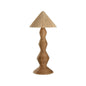 Gael Sculptural Looked Rattan Floor Lamp-Floor Lamps-Wildwood-LOOMLAN