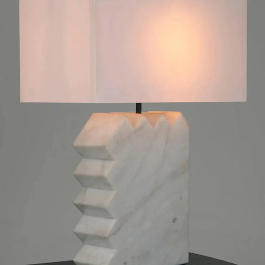 Gaheris Table Lamp White Shade - LOOMLAN - Noir - Table Lamps