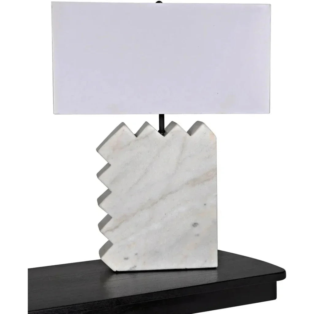 Gaheris Table Lamp White Shade - LOOMLAN - Noir - Table Lamps