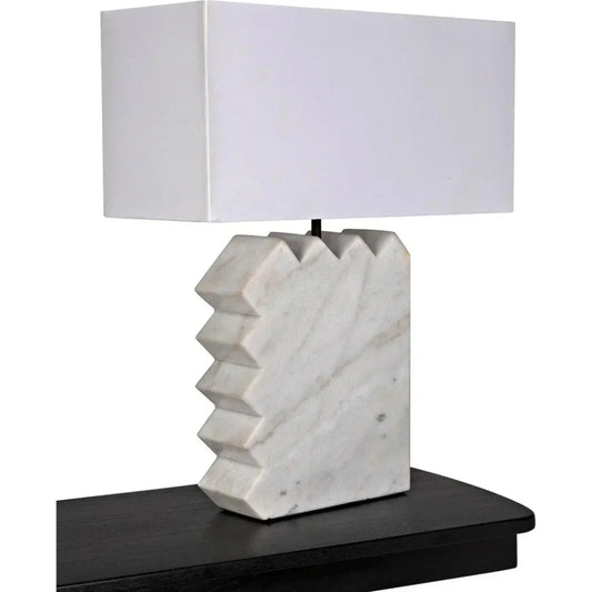 Gaheris Table Lamp White Shade - LOOMLAN - Noir - Table Lamps