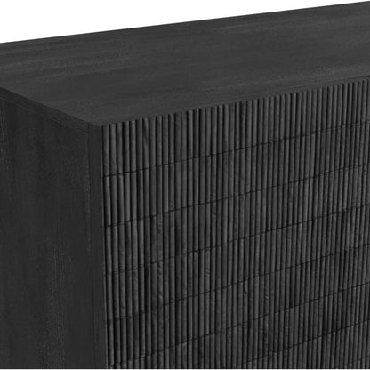 Gaines Wood Black Server - LOOMLAN - Bassett Mirror - Sideboards