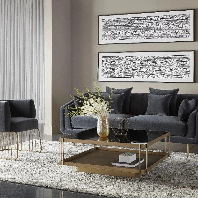 Gala Fabric Dining Armchair - LOOMLAN - SUNPAN - Dining Chairs