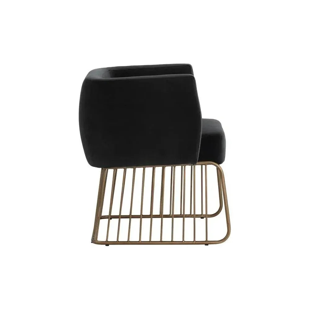 Gala Fabric Dining Armchair - LOOMLAN - SUNPAN - Dining Chairs