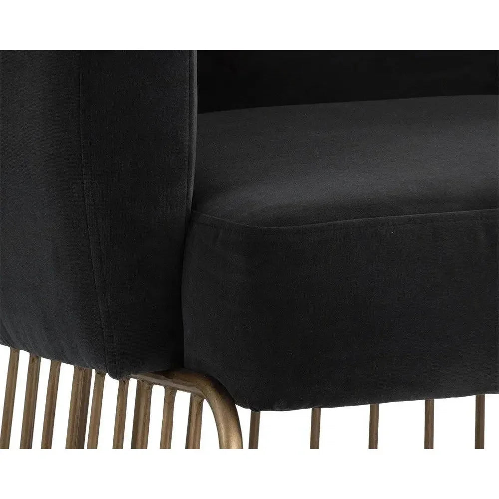 Gala Fabric Dining Armchair - LOOMLAN - SUNPAN - Dining Chairs