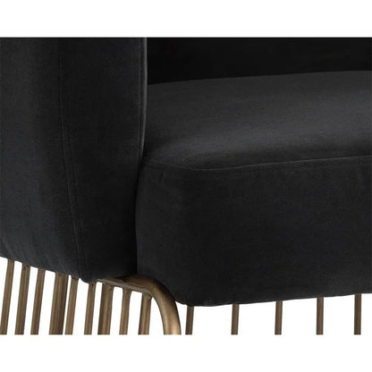 Gala Fabric Dining Armchair - LOOMLAN - SUNPAN - Dining Chairs