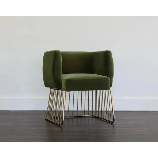 Gala Fabric Dining Armchair - LOOMLAN - SUNPAN - Dining Chairs