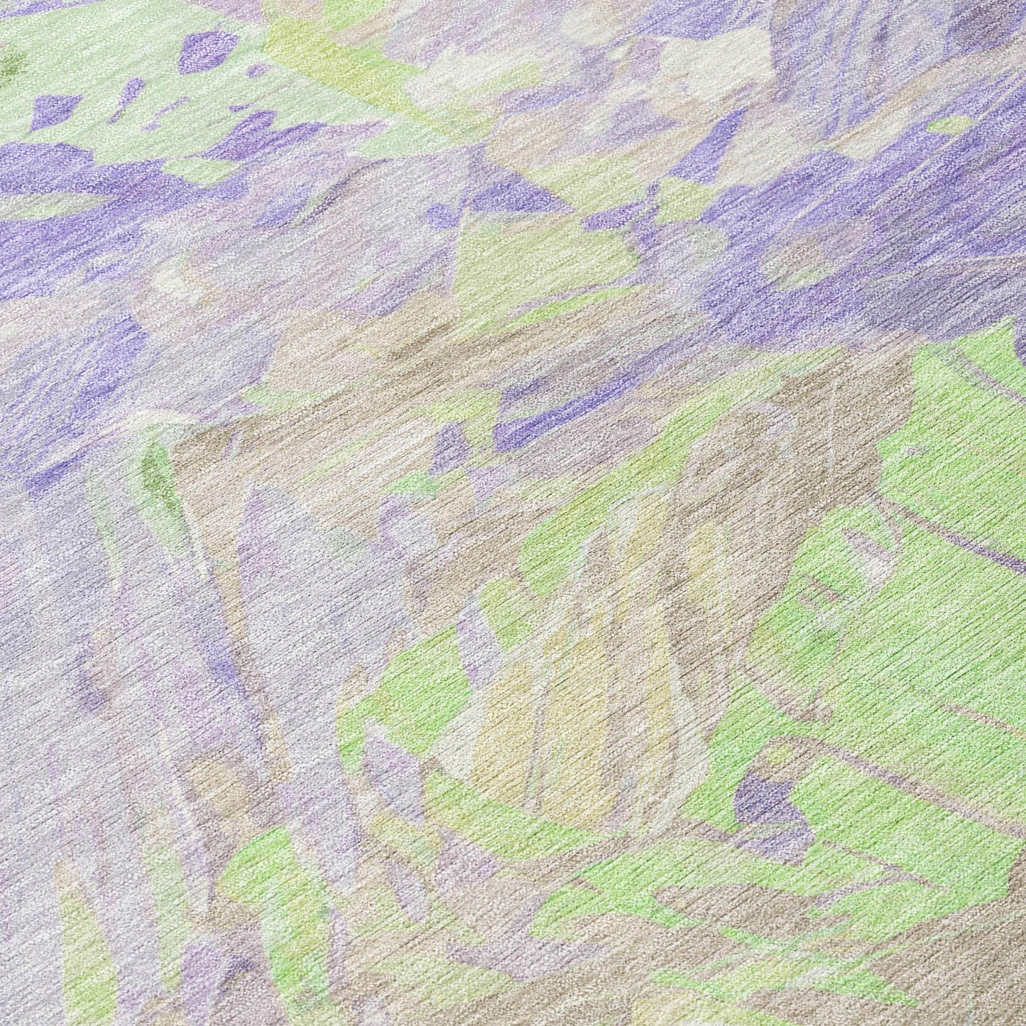 Galain Purple Washable Indoor-Outdoor Rug