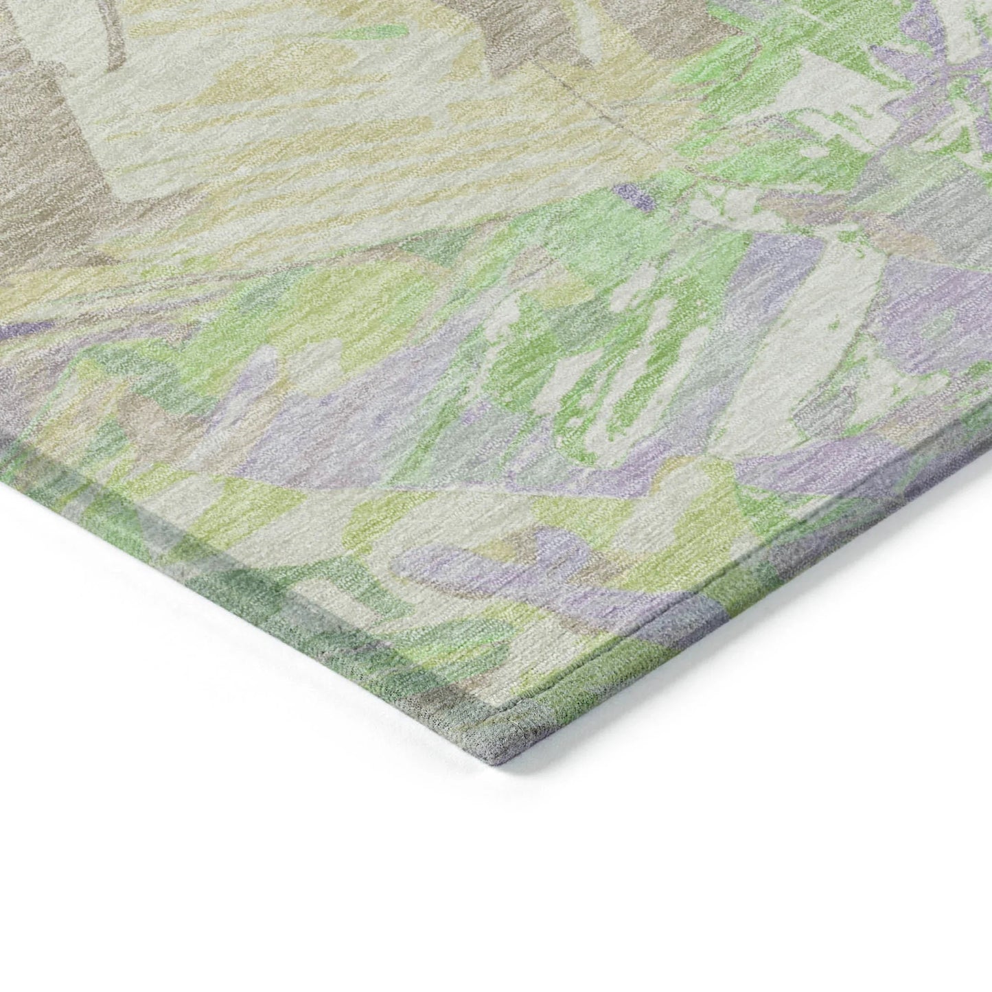 Galain Purple Washable Indoor-Outdoor Rug