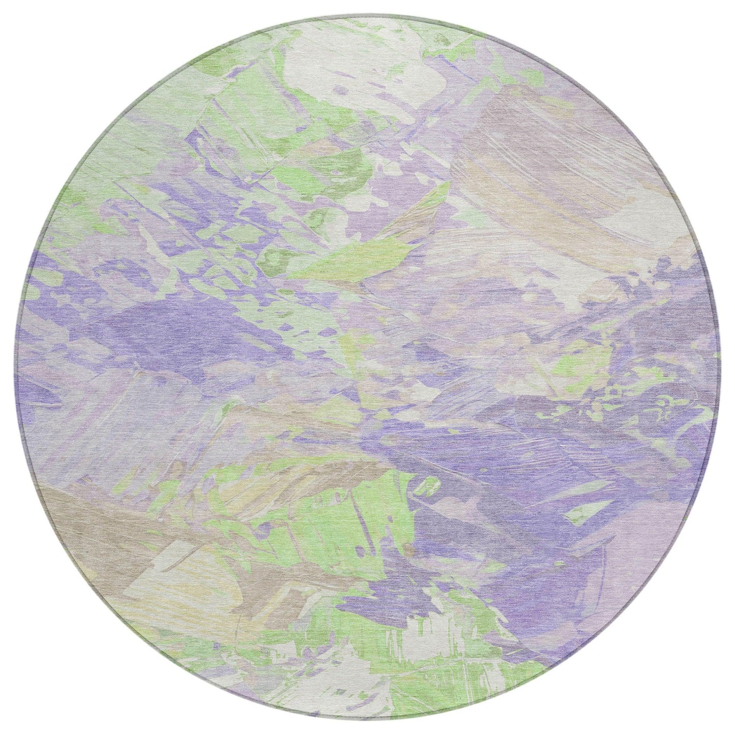 Galain Purple Washable Indoor-Outdoor Rug