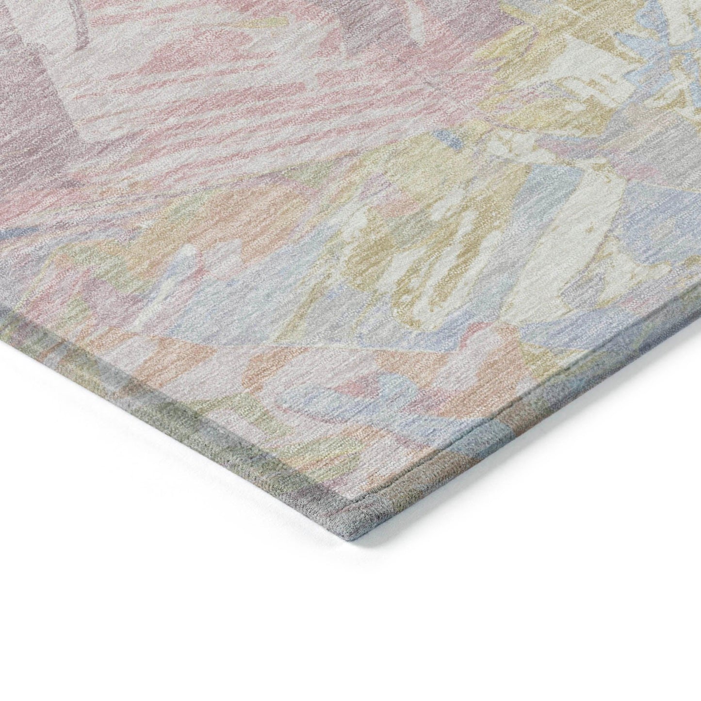 Galain Sky Washable Indoor-Outdoor Rug