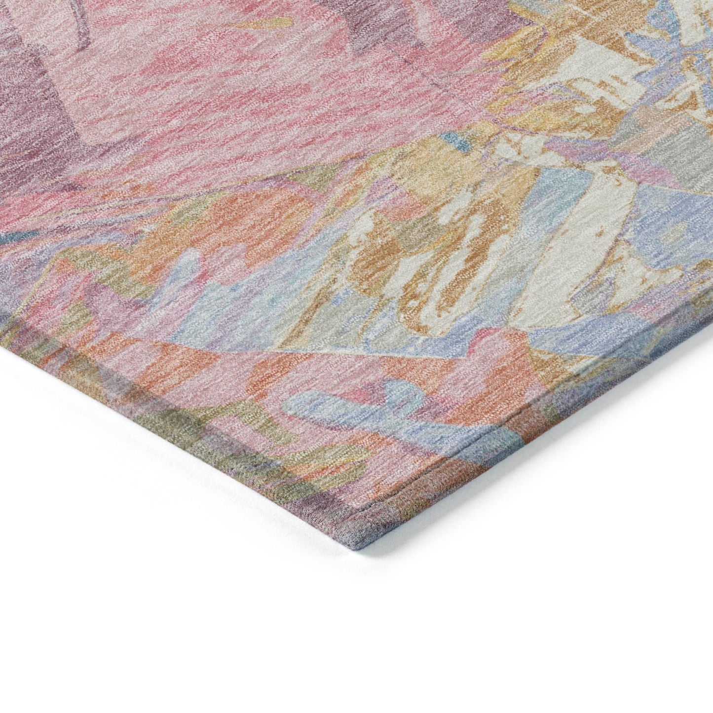 Galain Teal Washable Indoor-Outdoor Rug