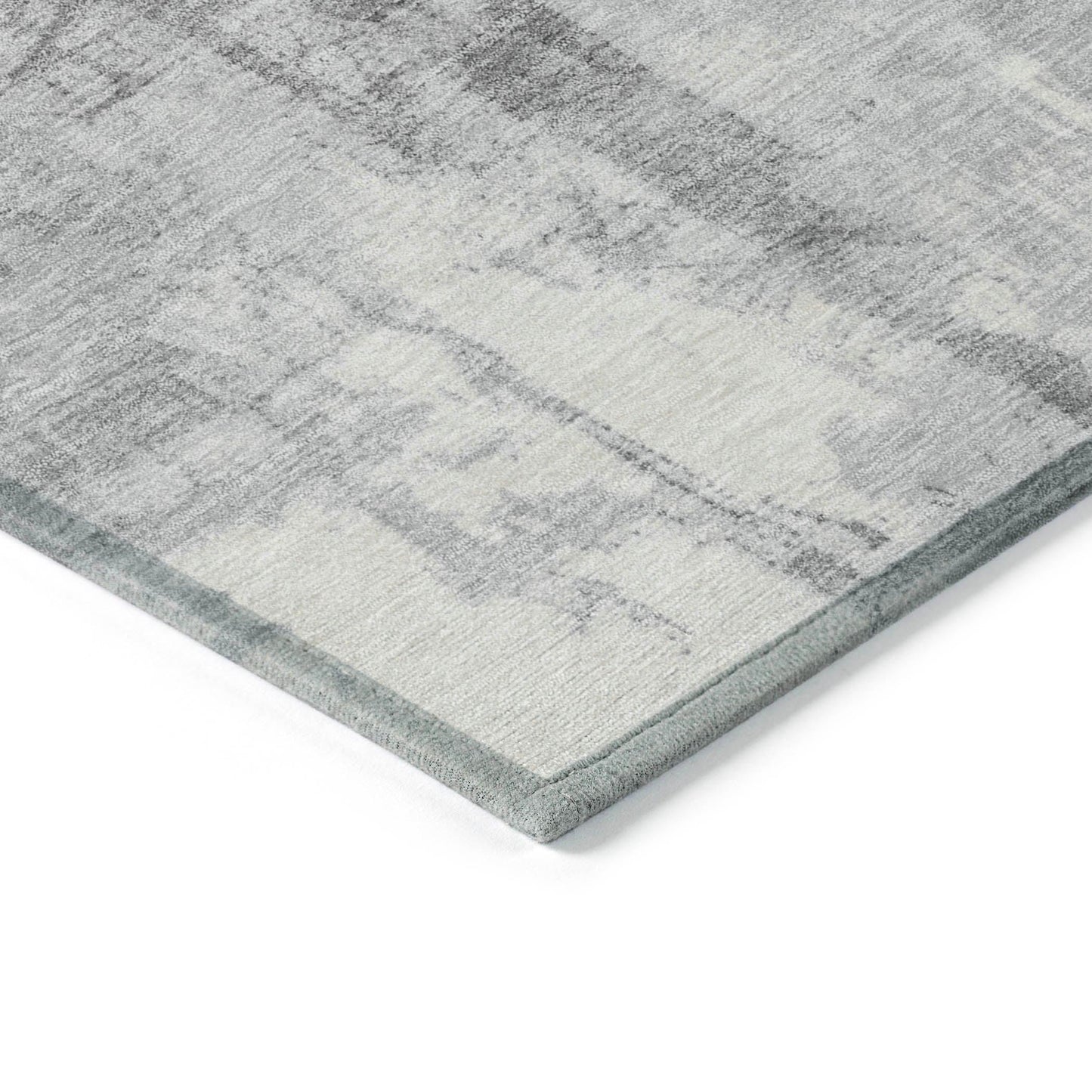 Galanor Gray Washable Indoor-Outdoor Rug