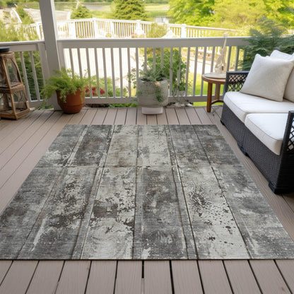 Galara Brown Washable Indoor-Outdoor Rug