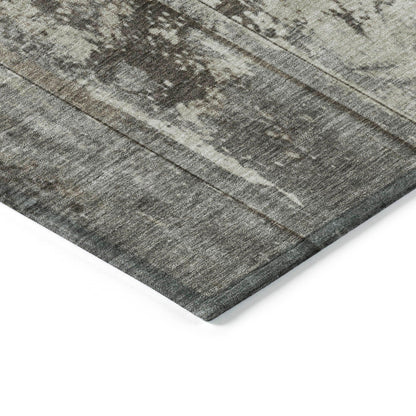 Galara Brown Washable Indoor-Outdoor Rug