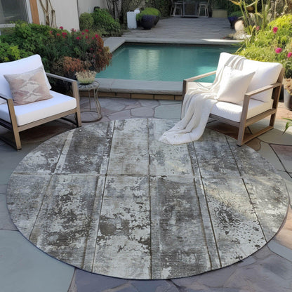 Galara Brown Washable Indoor-Outdoor Rug
