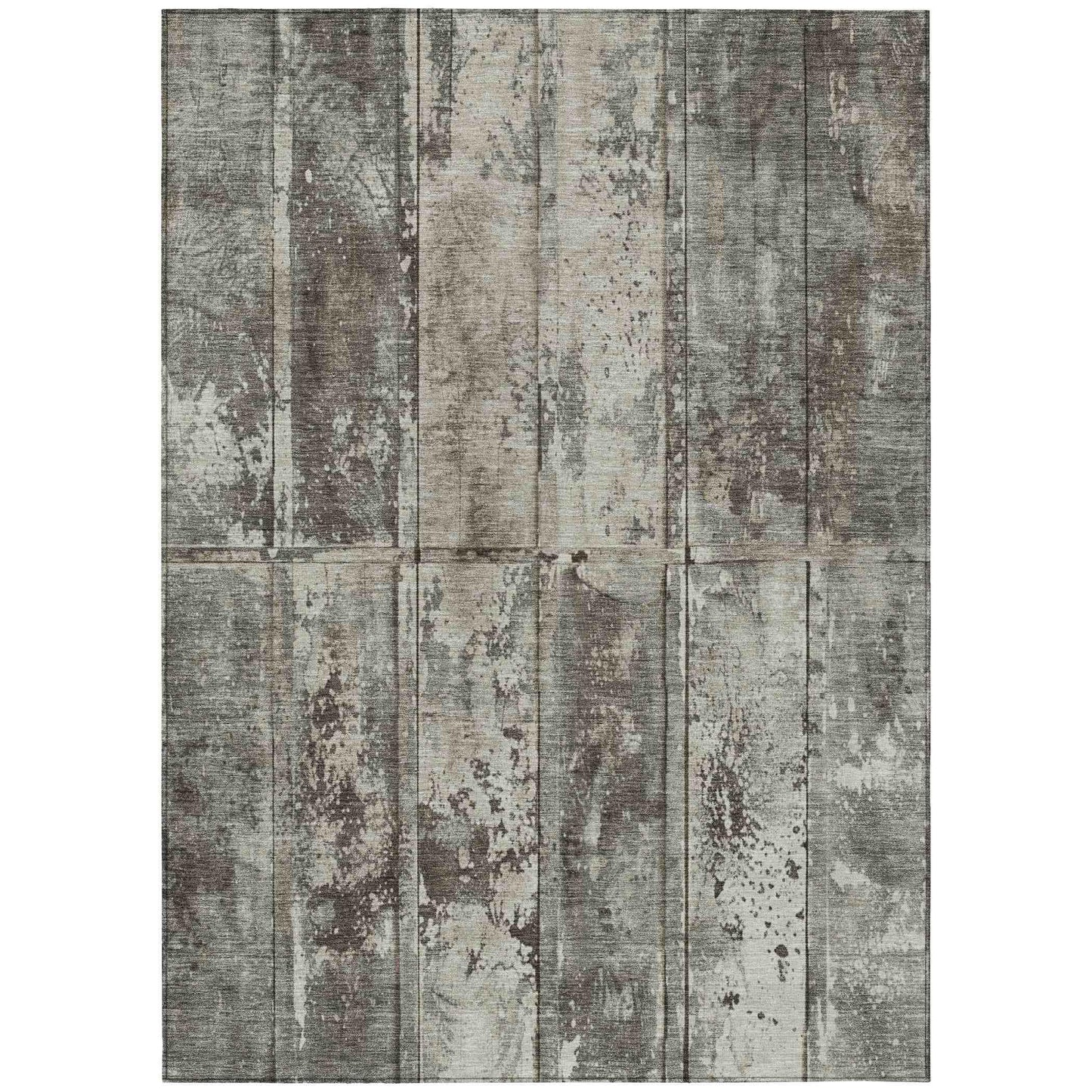 Galara Brown Washable Indoor-Outdoor Rug