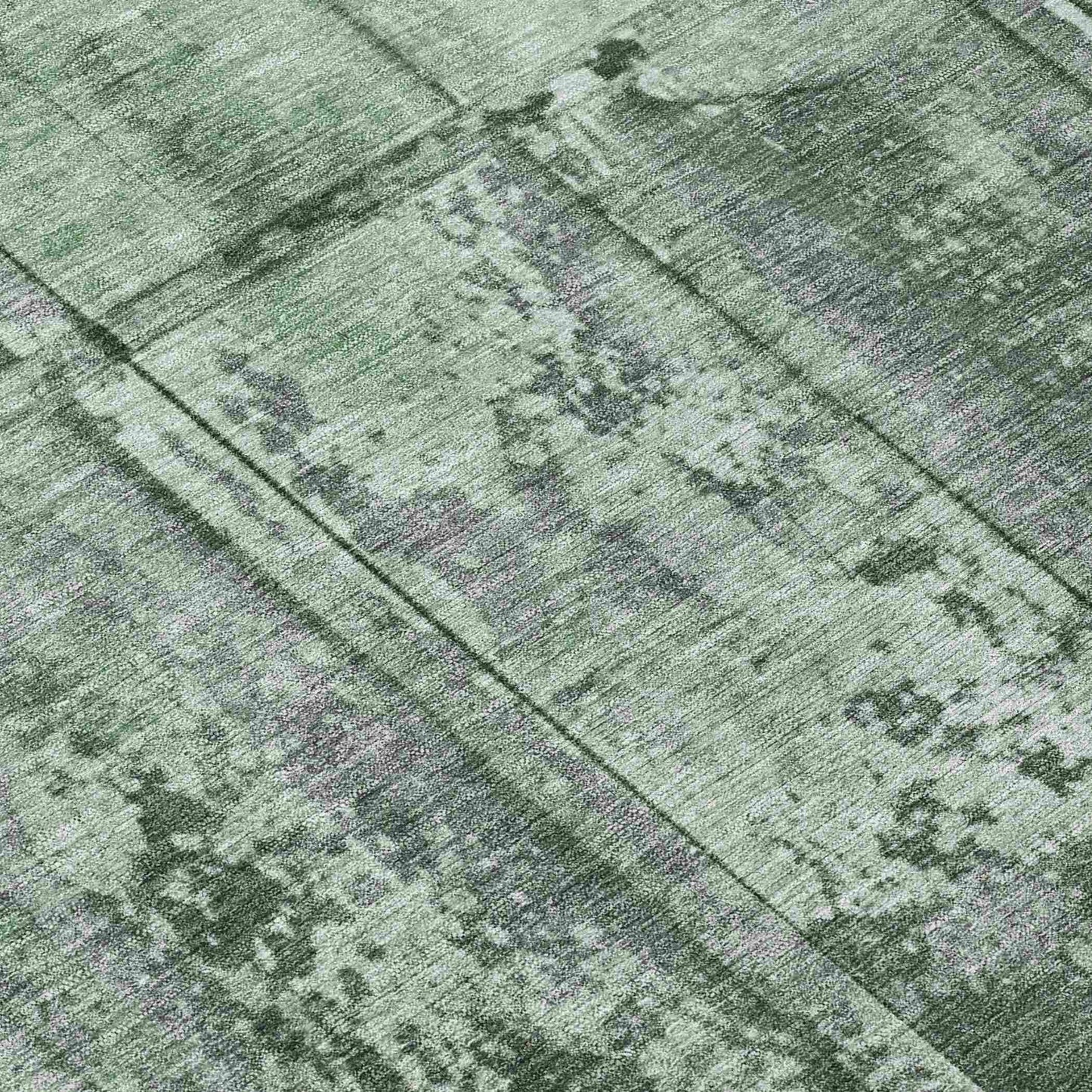 Galara Green Washable Indoor-Outdoor Rug