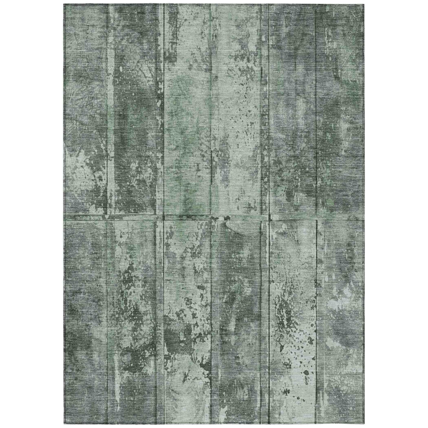 Galara Green Washable Indoor-Outdoor Rug