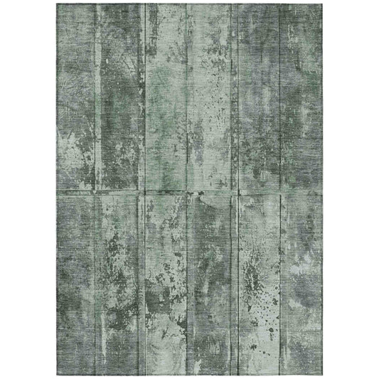 Galara Green Washable Indoor-Outdoor Rug