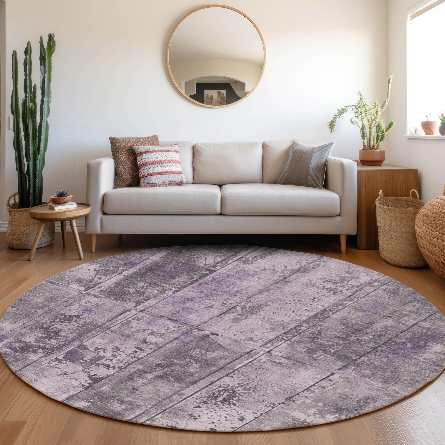 Galara Purple Washable Indoor-Outdoor Rug