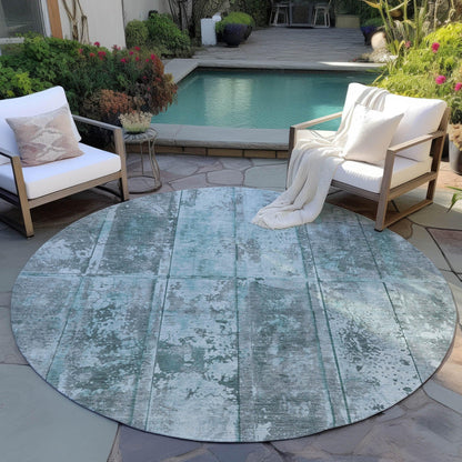 Galara Teal Washable Indoor-Outdoor Rug