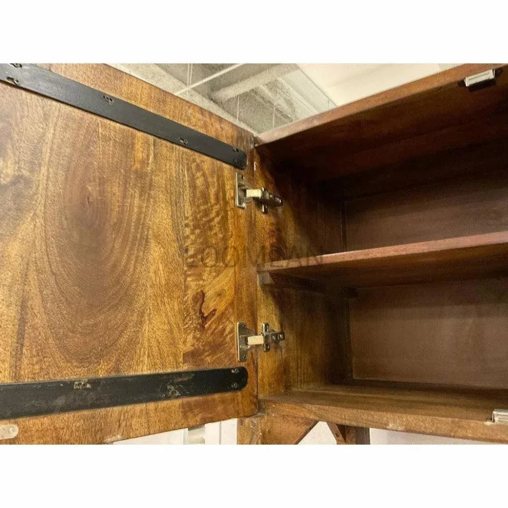 Mother Nature 60" Sideboard Deer Front Doors - LOOMLAN - LOOMLAN - Sideboards