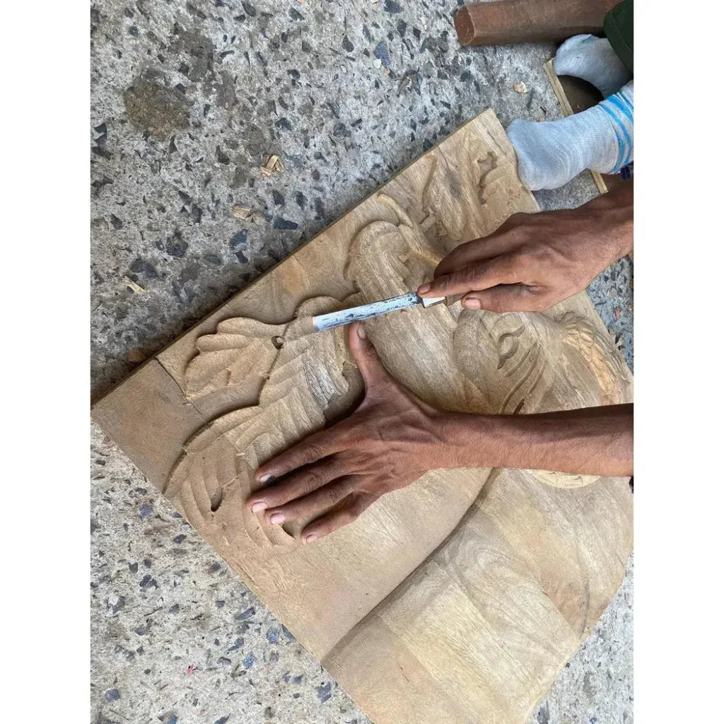 Mother Nature 60" Sideboard Deer Front Doors - LOOMLAN - LOOMLAN - Sideboards