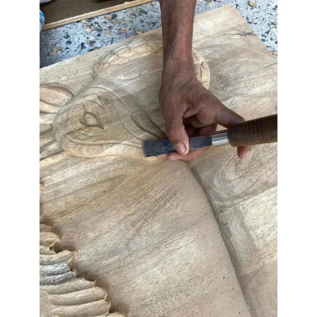 Mother Nature 60" Sideboard Deer Front Doors - LOOMLAN - LOOMLAN - Sideboards