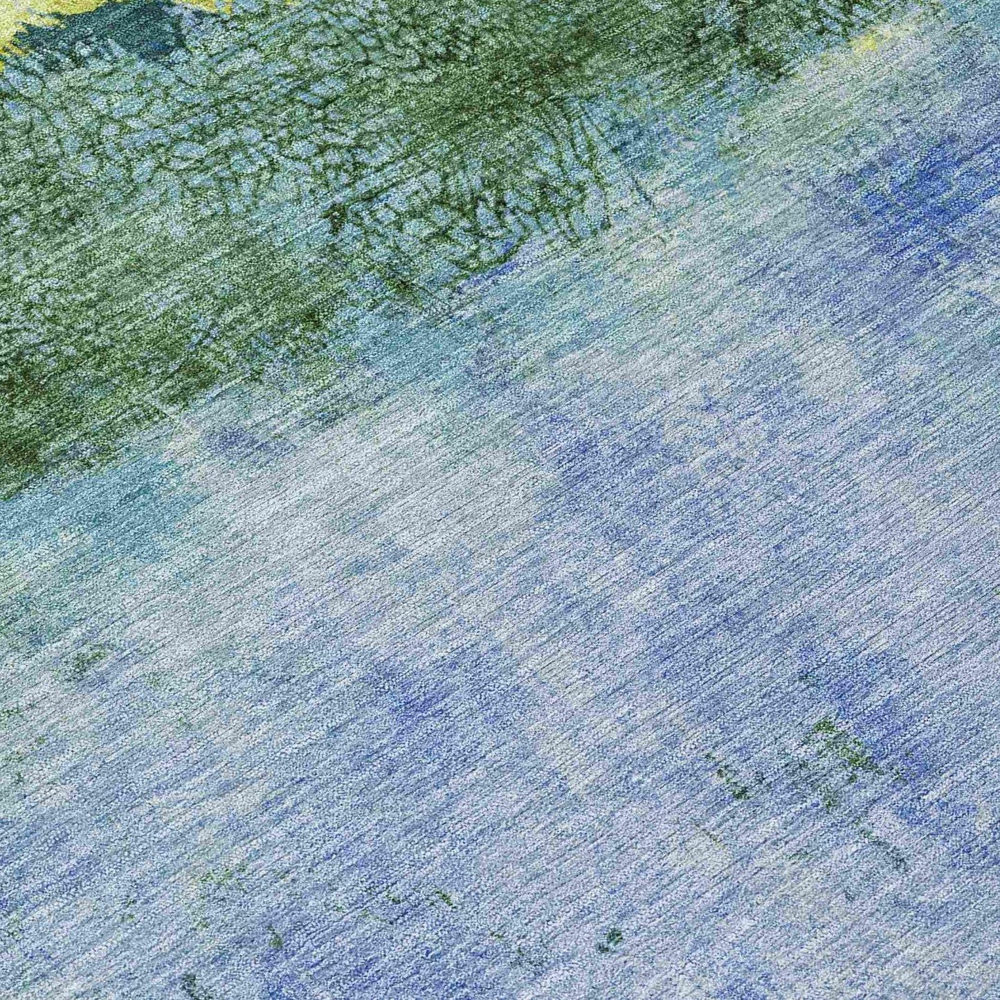 Galaris Blue Washable Indoor-Outdoor Rug