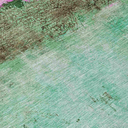 Galaris Green Washable Indoor-Outdoor Rug