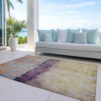 Galaris Orange Washable Indoor-Outdoor Rug