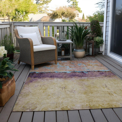 Galaris Orange Washable Indoor-Outdoor Rug