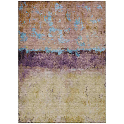 Galaris Orange Washable Indoor-Outdoor Rug