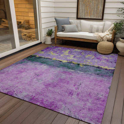 Galaris Plum Washable Indoor-Outdoor Rug