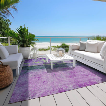 Galaris Purple Washable Indoor-Outdoor Rug