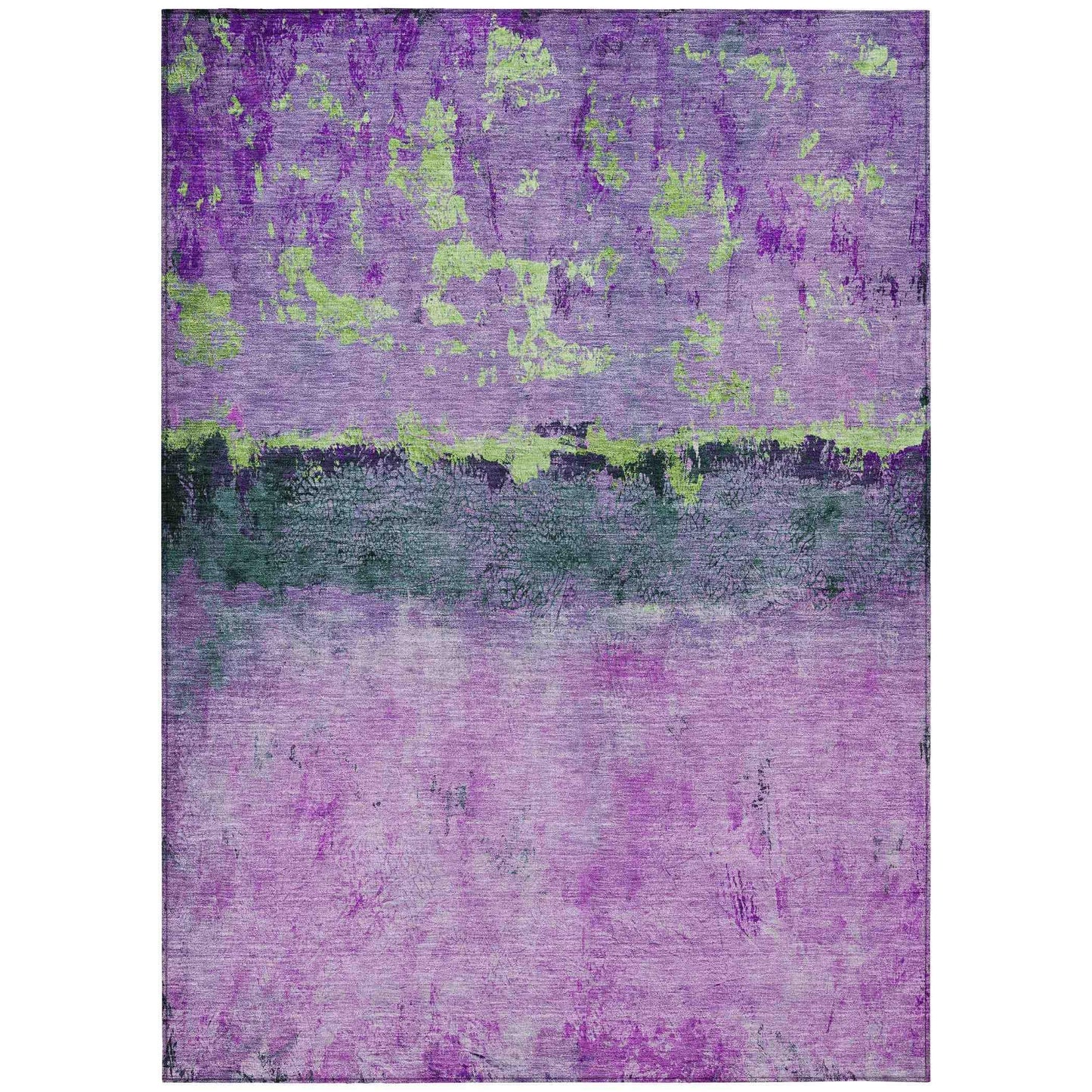 Galaris Purple Washable Indoor-Outdoor Rug
