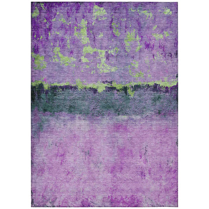 Galaris Purple Washable Indoor-Outdoor Rug