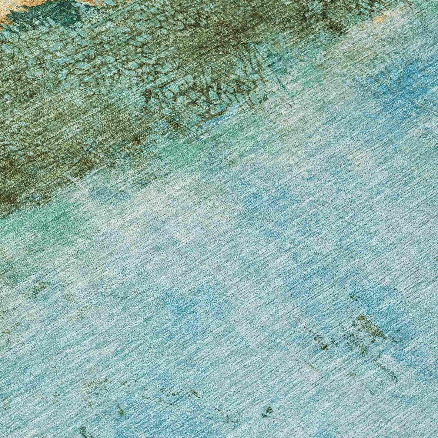 Galaris Teal Washable Indoor-Outdoor Rug