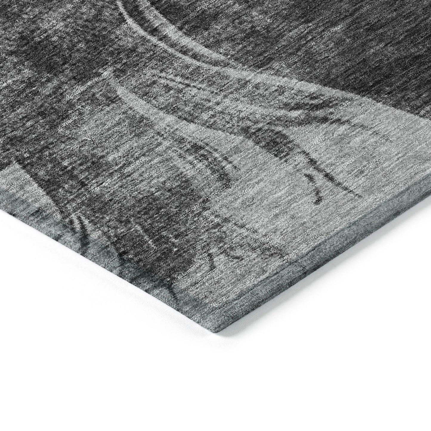 Galas Gray Washable Indoor-Outdoor Rug