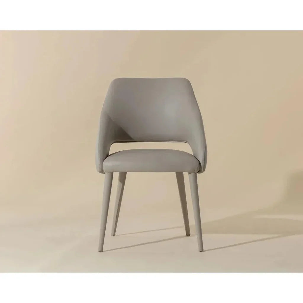 Galen Leather Armless Dining Chair - LOOMLAN - SUNPAN - Dining Chairs