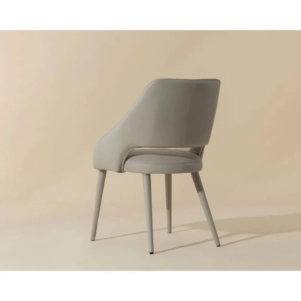 Galen Leather Armless Dining Chair - LOOMLAN - SUNPAN - Dining Chairs