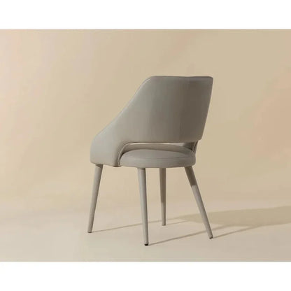 Galen Leather Armless Dining Chair - LOOMLAN - SUNPAN - Dining Chairs