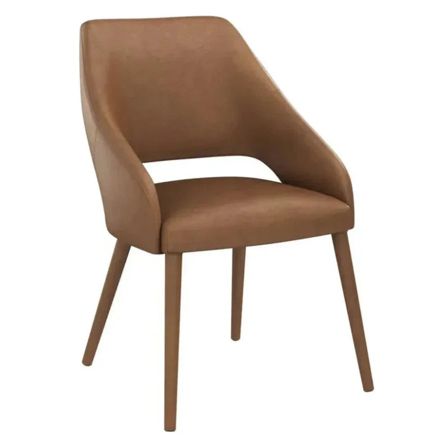 Galen Leather Armless Dining Chair - LOOMLAN - SUNPAN - Dining Chairs