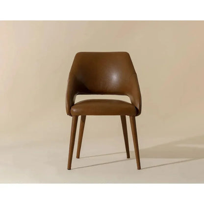 Galen Leather Armless Dining Chair - LOOMLAN - SUNPAN - Dining Chairs