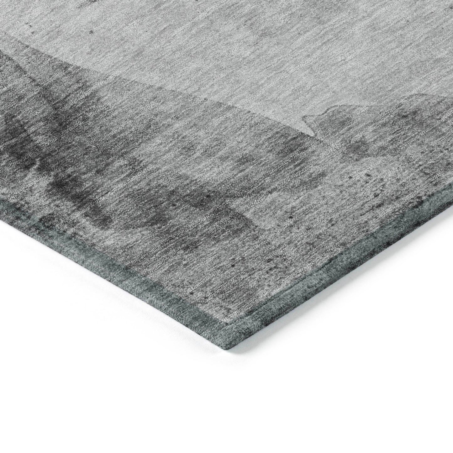 Galion Gray Washable Indoor-Outdoor Rug