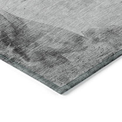 Galion Gray Washable Indoor-Outdoor Rug