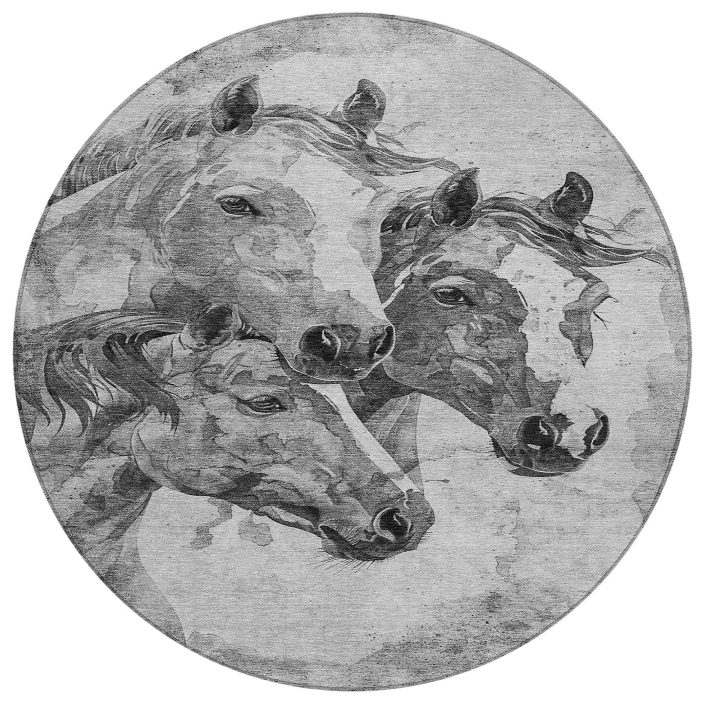 Galion Gray Washable Indoor-Outdoor Rug